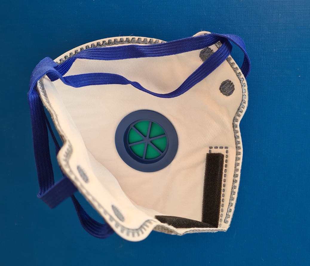 Masque au charbon actif FFP2 5 couches avec valve pour dépose d’amalgames et protection contre virus et bactéries – Image 6