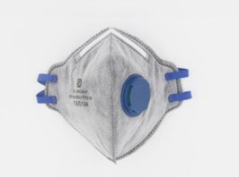 Masque au charbon actif FFP2 5 couches avec valve pour dépose d’amalgames et protection contre virus et bactéries